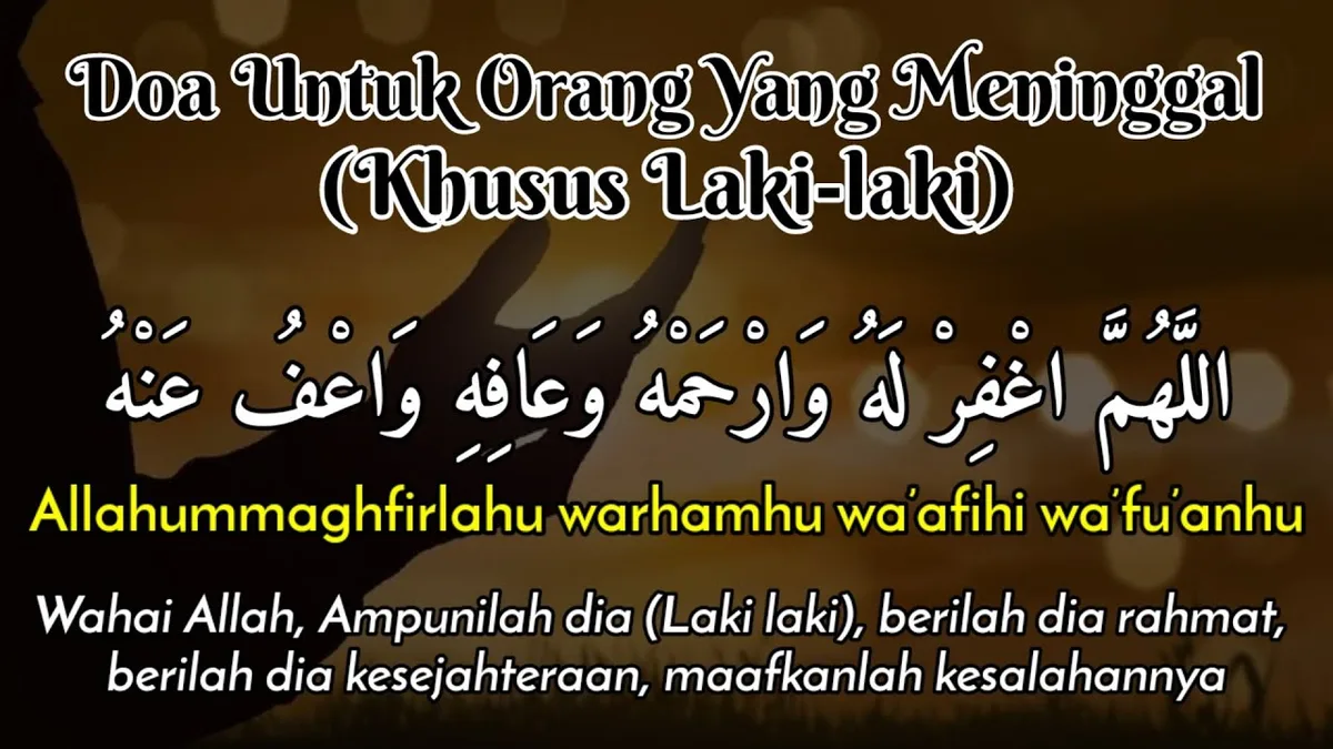 doa untuk orang meninggal