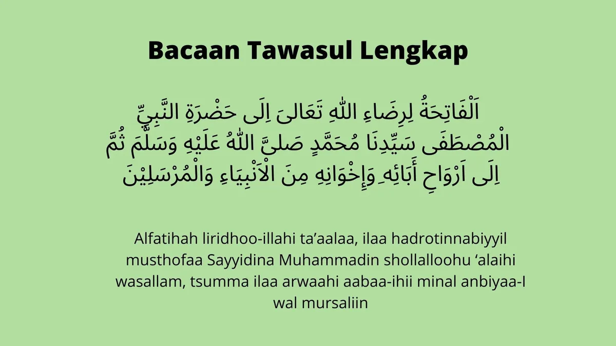 doa tawasul: Tawasul Tahlil: Rangkaian Doa dalam Tradisi Bersama