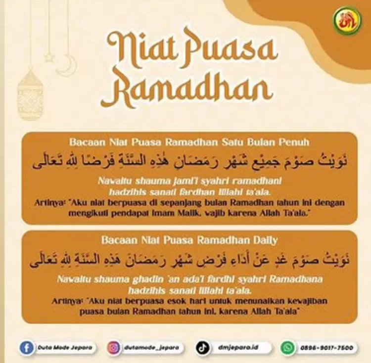 doa niat puasa ganti: Niat Doa Puasa untuk Berbagai Kondisi Khusus