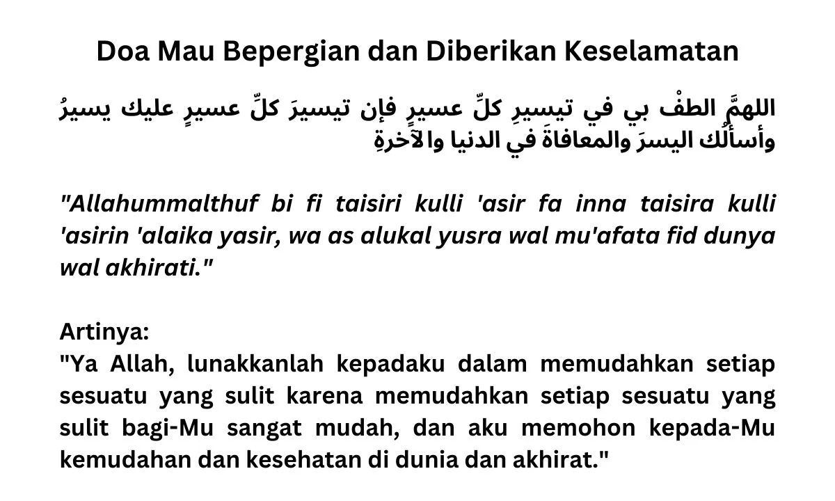 doa bepergian jauh: Bacaan Tambahan: Doa Mau Bepergian dan Doa akan Bepergian