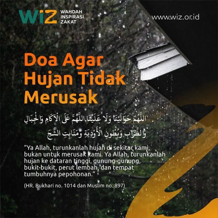 doa agar tidak hujan: Doa agar Tidak Turun Hujan dan Segera Cerah Kembali