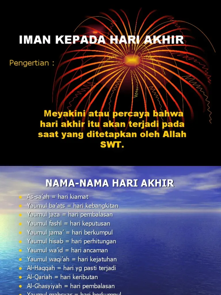 iman kepada hari akhir