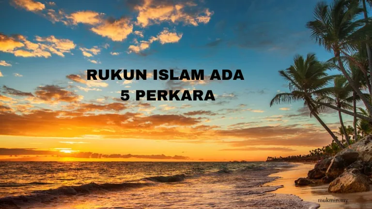 rukun islam ada 5
