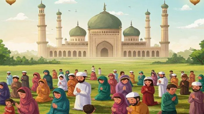 cara sholat idul fitri