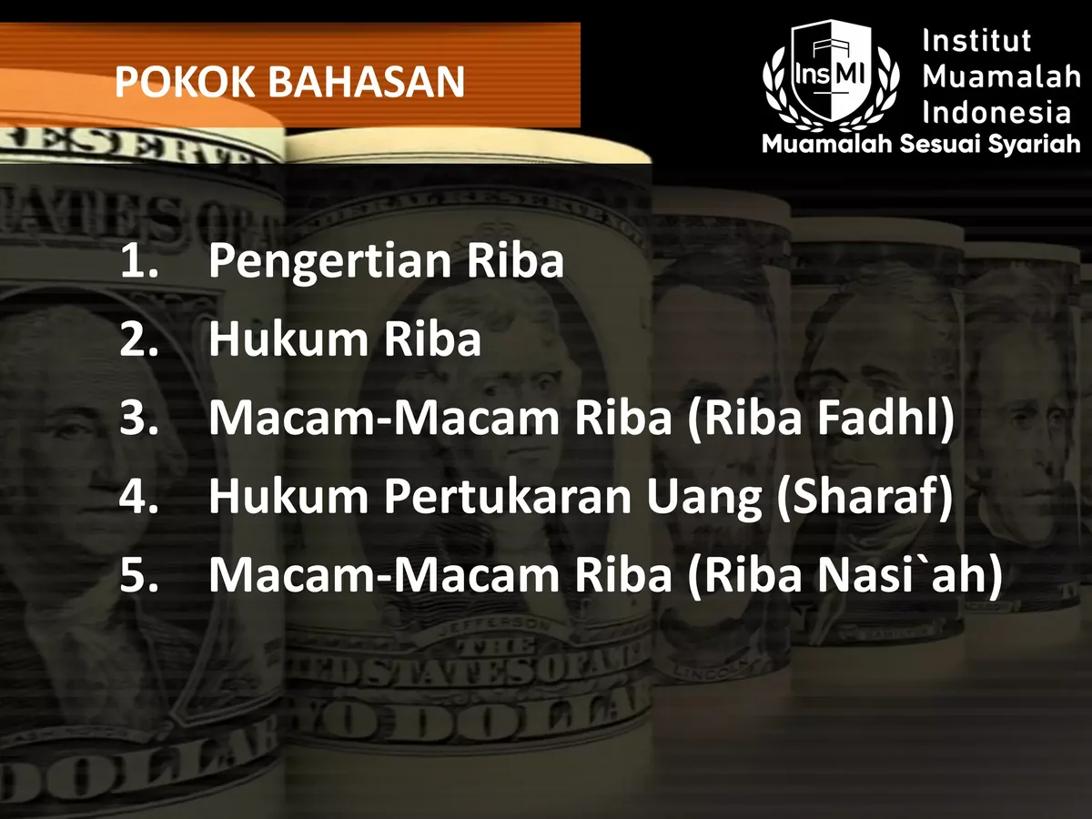 pengertian riba - Mengenal Riba Yad dan Riba Qardh Secara Praktis