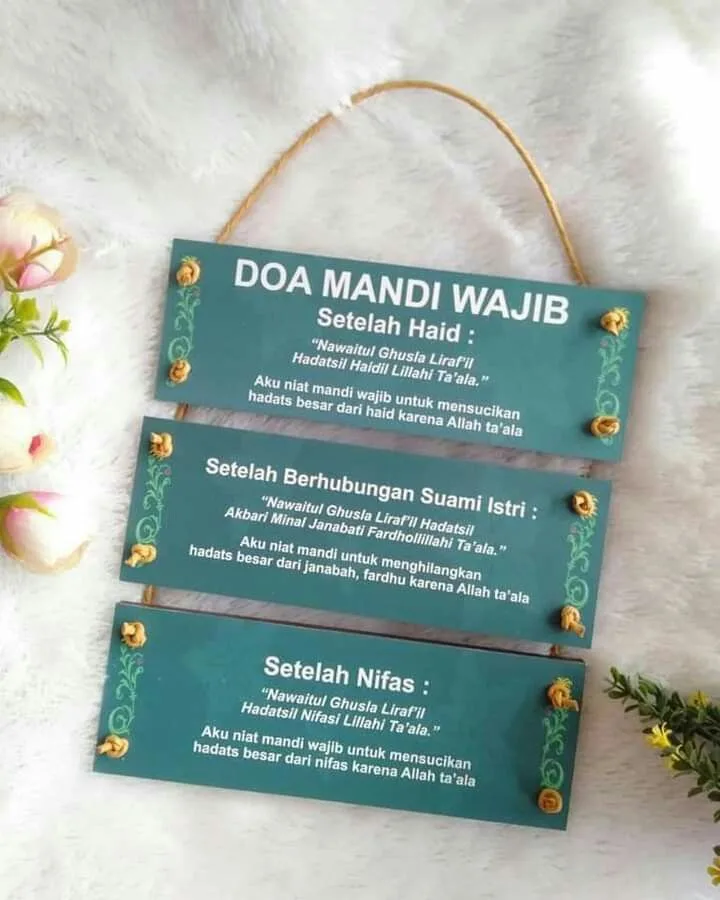 doa mandi bersih setelah haid: Doa Mandi Setelah Haid Lengkap Arab, Latin, dan Artinya