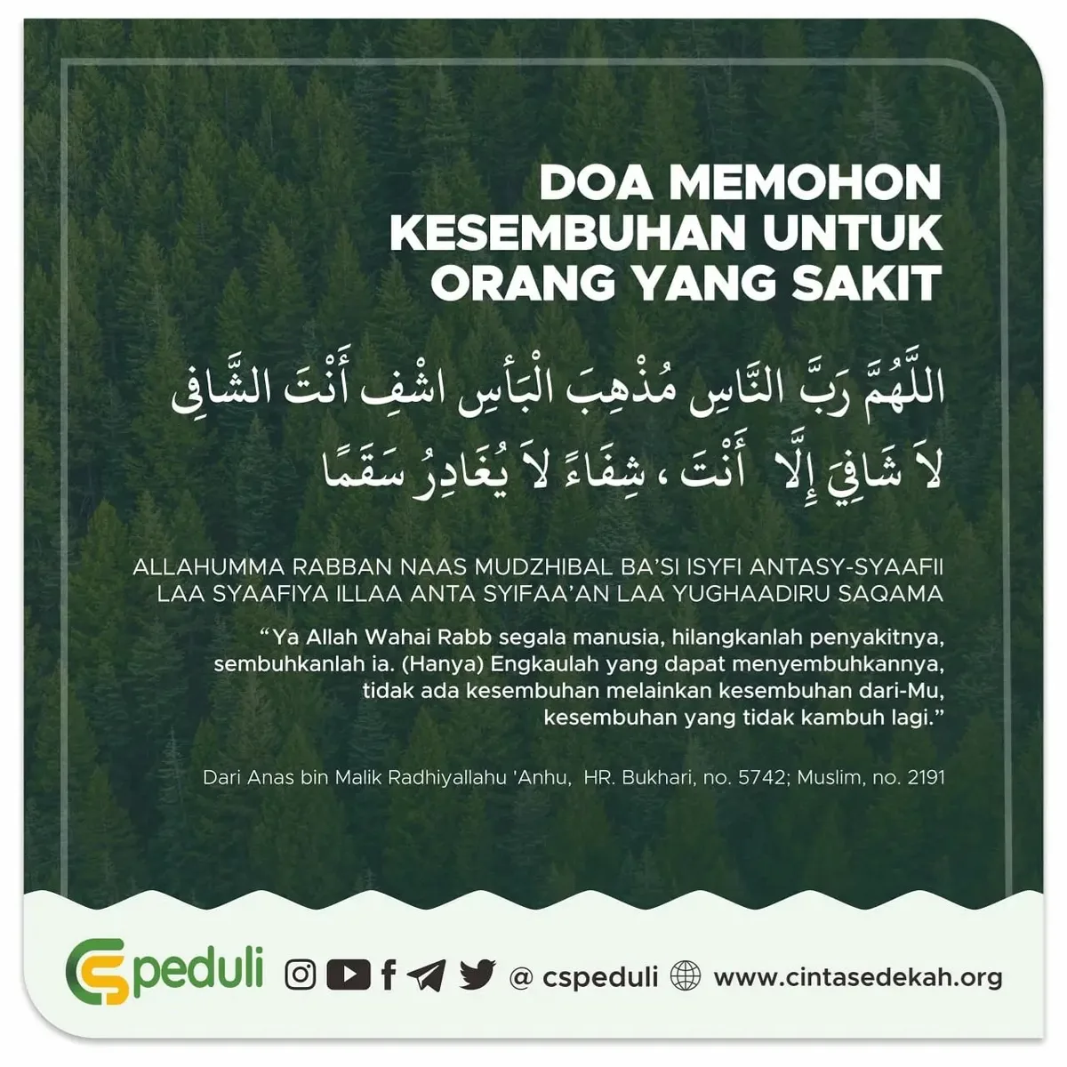 Syafakallah Doa untuk Orang Sakit Perempuan dan Cara