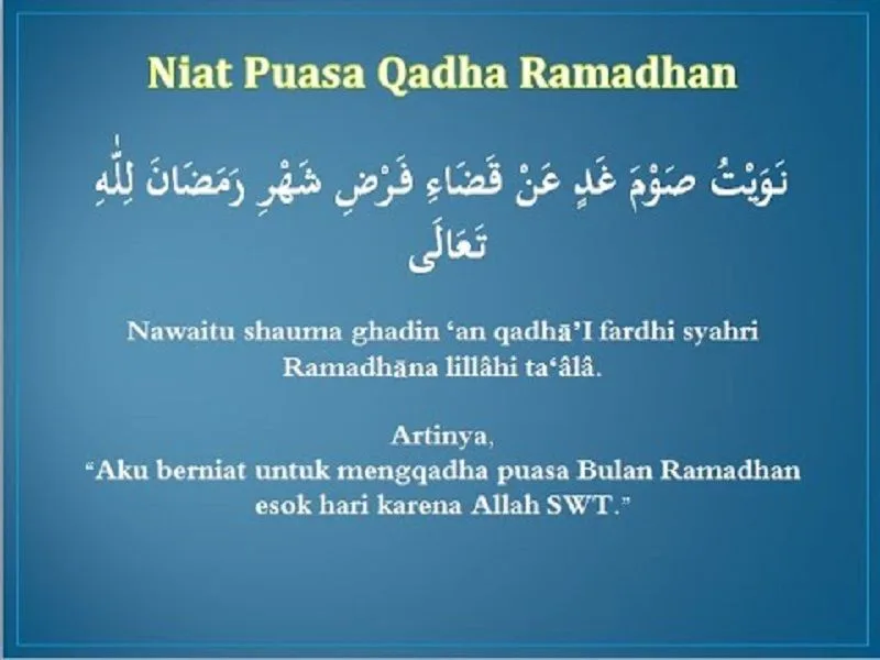 Doa Puasa Qadha Lengkap Arab, Latin, dan Artinya: Bekal