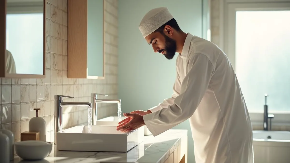 mandi wajib pria: Tabel Ringkasan: Rukun, Sunnah, dan Penghalang Mandi Wajib