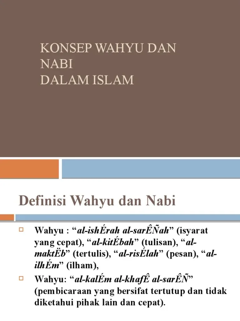 wahyu dalam bahasa arab: Makna Wahyu dalam Al-Qur'an Menurut Para Ulama