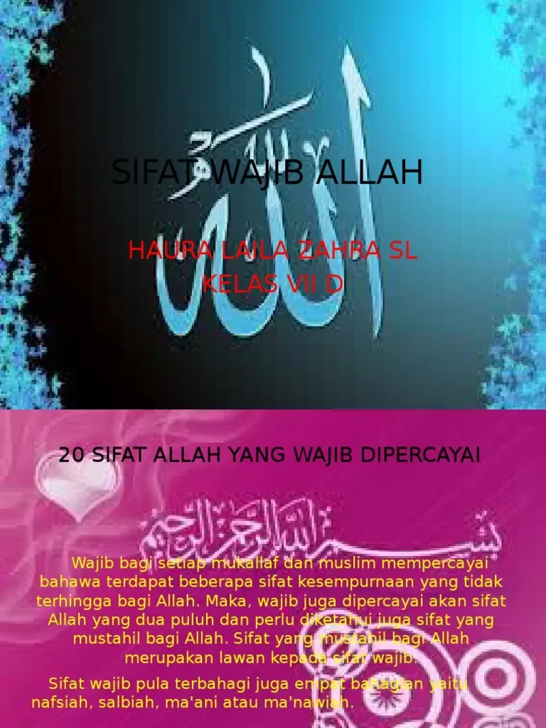 Contoh Nyata Pengaruh Sifat Wajib Allah dalam Kehidupan