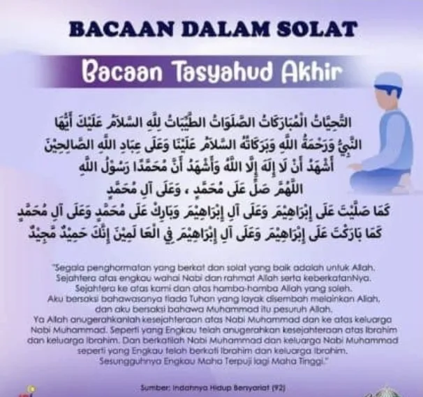 Kesalahan Umum saat Membaca Bacaan Tahiyat Akhir