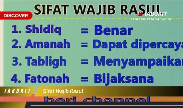 sifat wajib rasul - Sebutkan Sifat Sifat Wajib bagi Rasul: Empat Pilar Utama