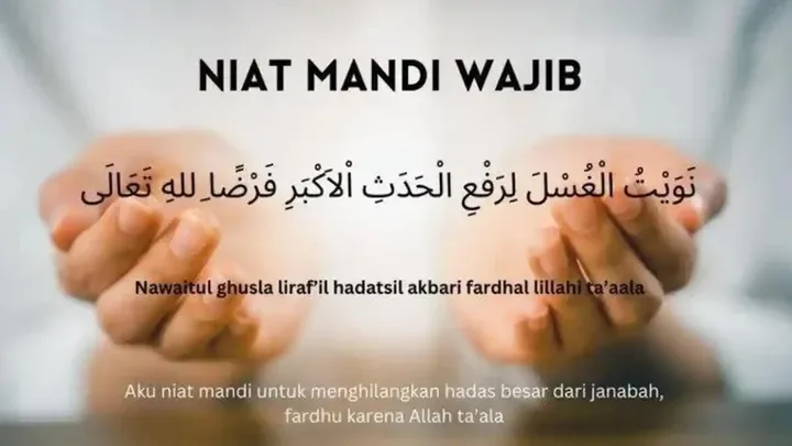 Varian Niat Mandi Hadas Besar Sesuai Penyebab Hadas
