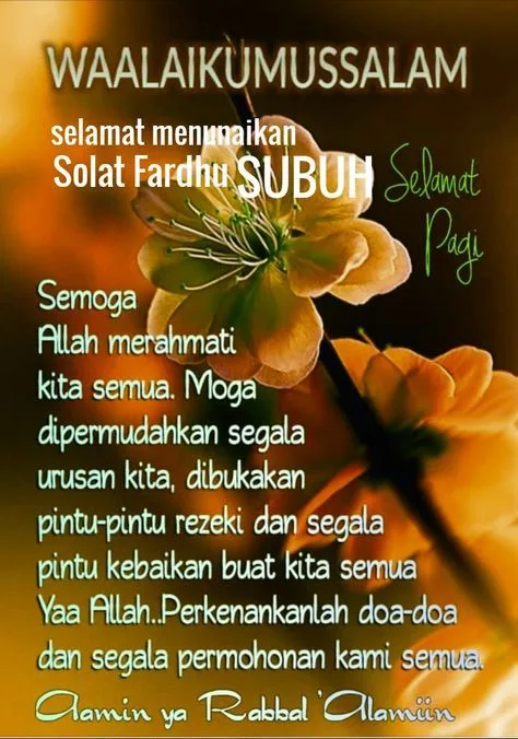 wa alaikum salam