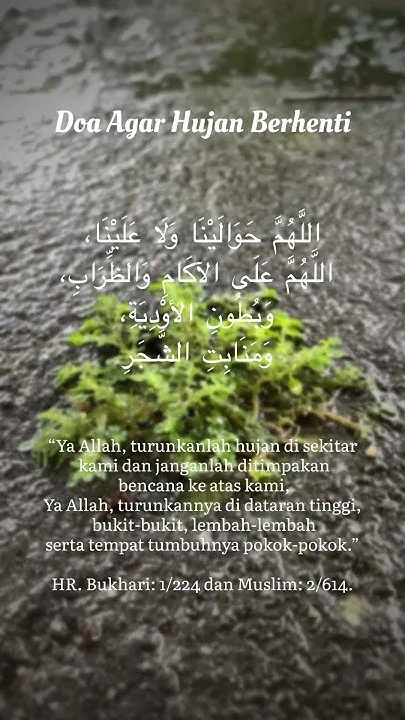 doa menghentikan hujan