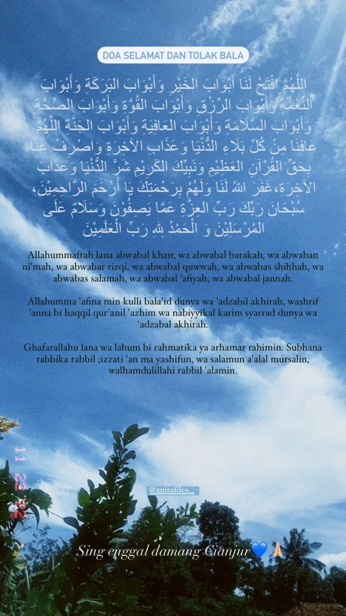 doa selamat
