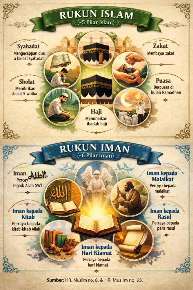 Menyatukan Rukun Islam dan Iman dalam Keseharian