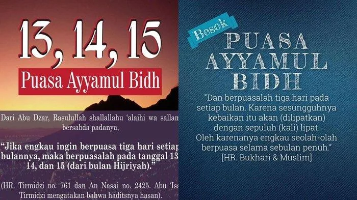 apakah ayyamul bidh wajib