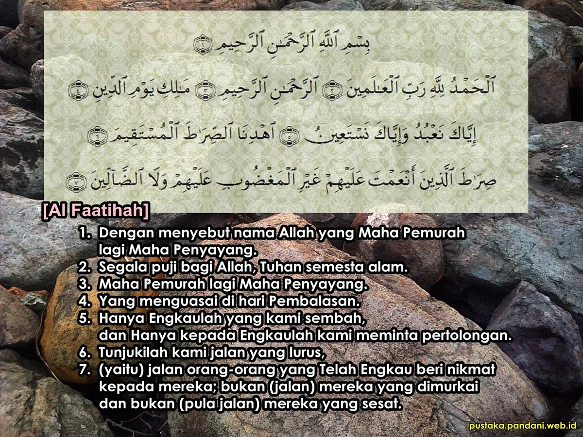 arti surat al fatihah: Struktur dan Pembagian Tiga Bagian dalam Arti Surat
