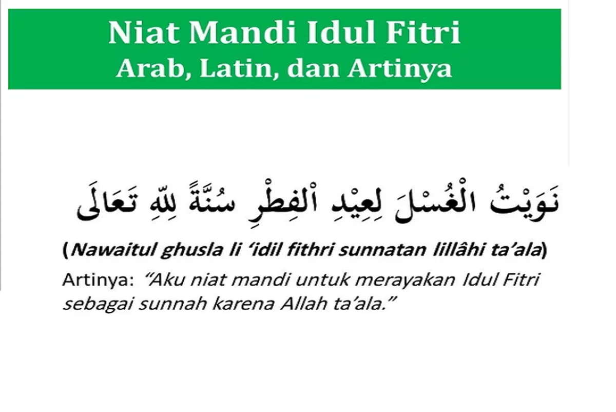 niat mandi idul fitri: Apa Itu Mandi Sunnah Idul Fitri dan Mengapa Dianjurkan?