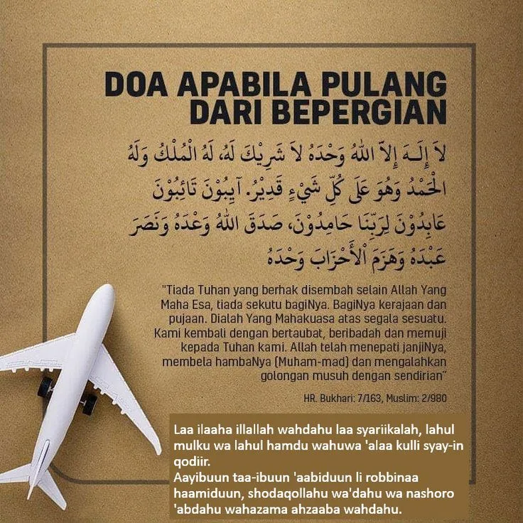 Teks Lengkap Doa Bepergian Jauh: Arab, Latin, dan Artinya
