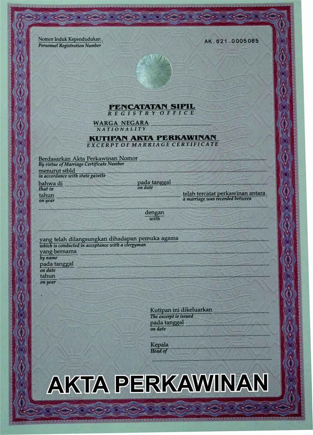 akta nikah