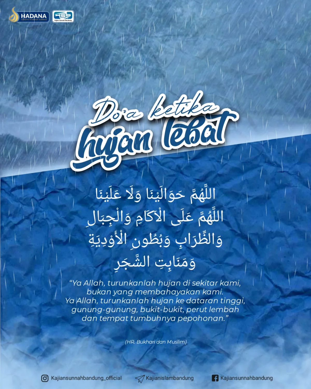 Adab dan Waktu Terbaik Mengamalkan Doa ketika Hujan