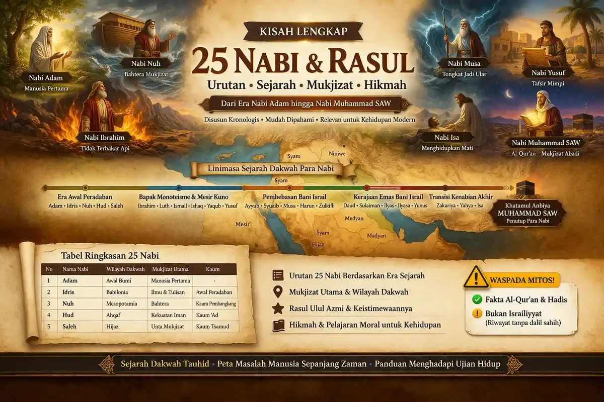 mukjizat 25 nabi: Siapa Saja Nabi Penerima Mukjizat Paling Menonjol