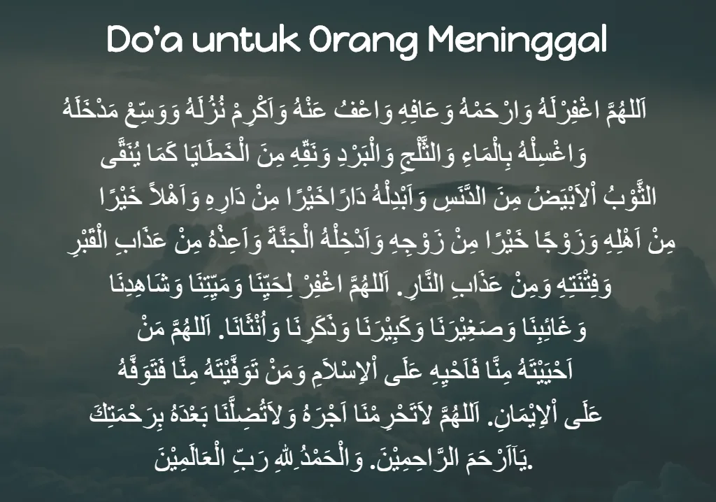 doa sholat mayit
