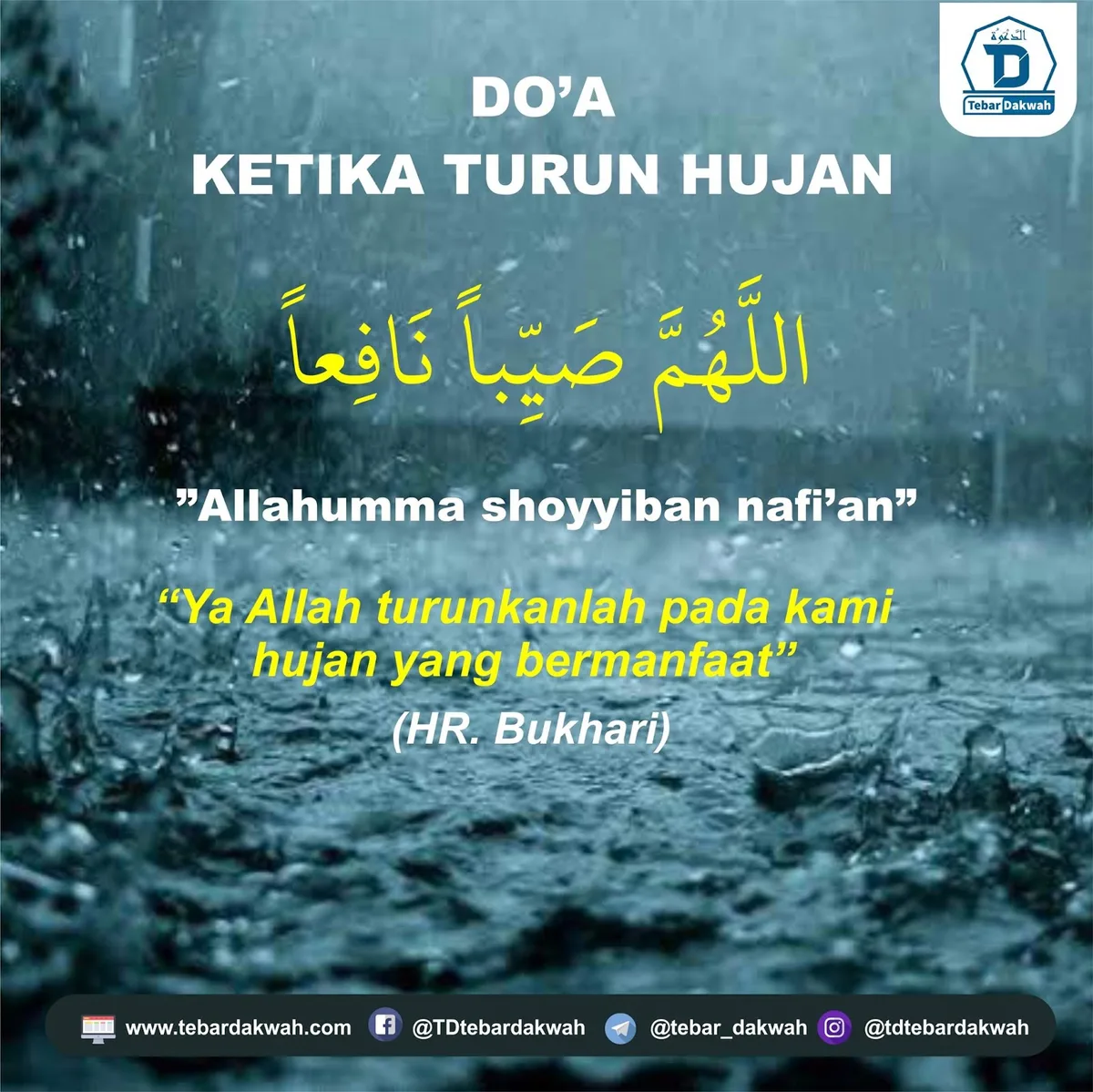 doa turun hujan: Doa saat Turun Hujan Versi Lebih Lengkap dari Riwayat Lain