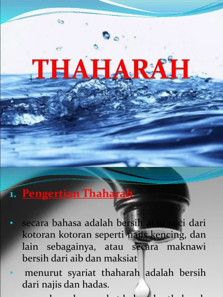 pengertian thaharah