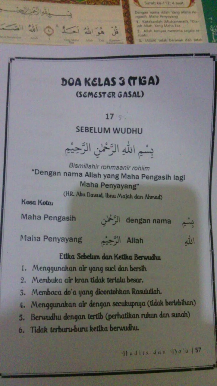 doa sebelum wudhu - Doa sebelum dan sesudah Wudhu: Perbedaan, Urutan, serta