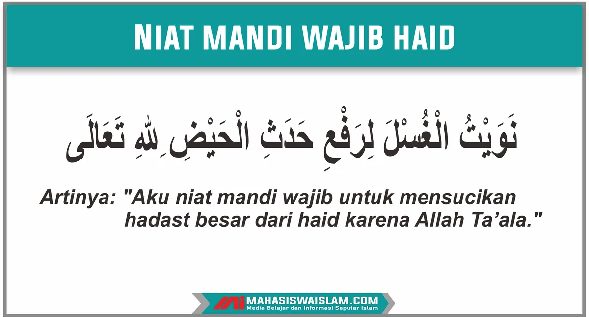 niat adus haid - Perbedaan Niat Adus dan Niat Haid yang Harus Dipahami