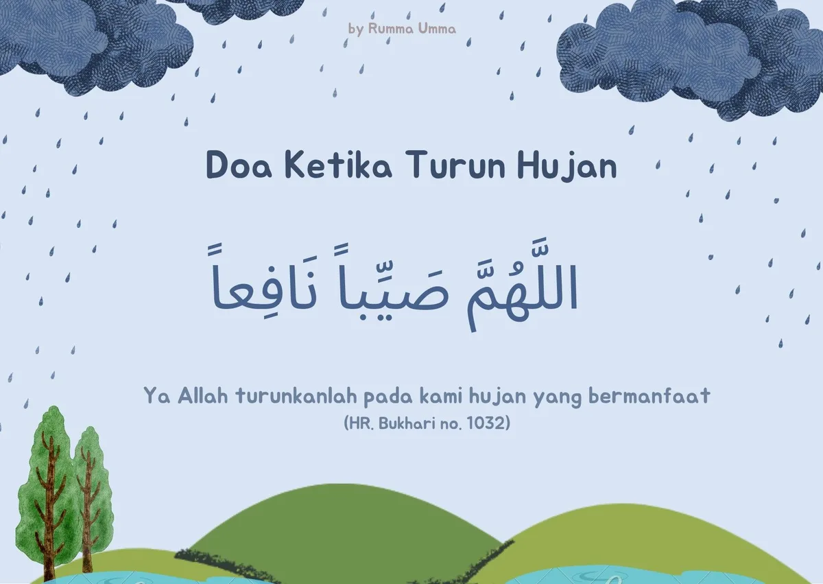 doa hujan deras: Contoh Situasi Nyata saat Doa supaya Hujan Deras Perlu