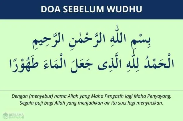 doa setelah wudhu