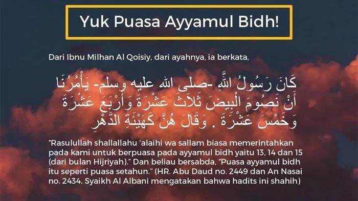 tata cara puasa ayyamul bidh