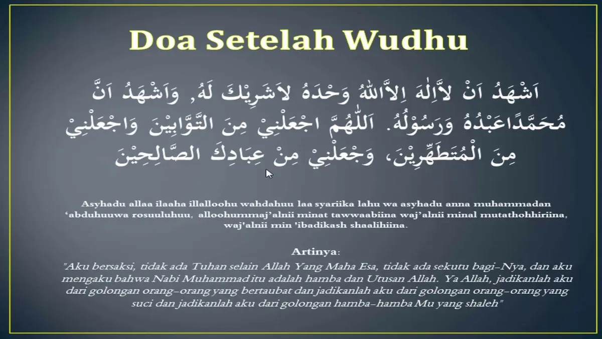 Kesalahan Umum saat Membaca Bacaan Doa Setelah Wudhu