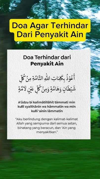 Doa agar Terhindar dari Ain untuk Orang Lain