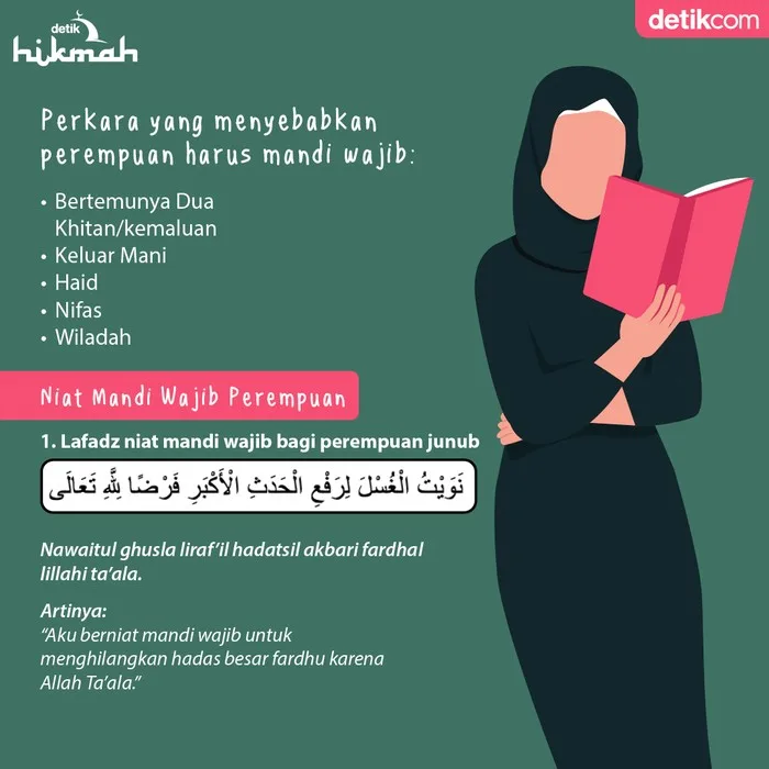 doa mandi wajib wanita: Perkara yang Mewajibkan Mandi Wajib Wanita Sesuai Fikih
