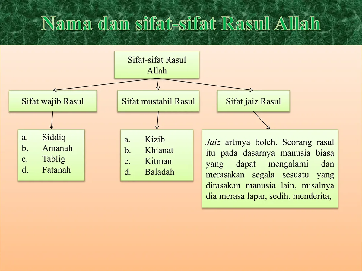 sifat wajib rasul: Sebutkan Sifat Wajib dan Mustahil bagi Rasul Secara