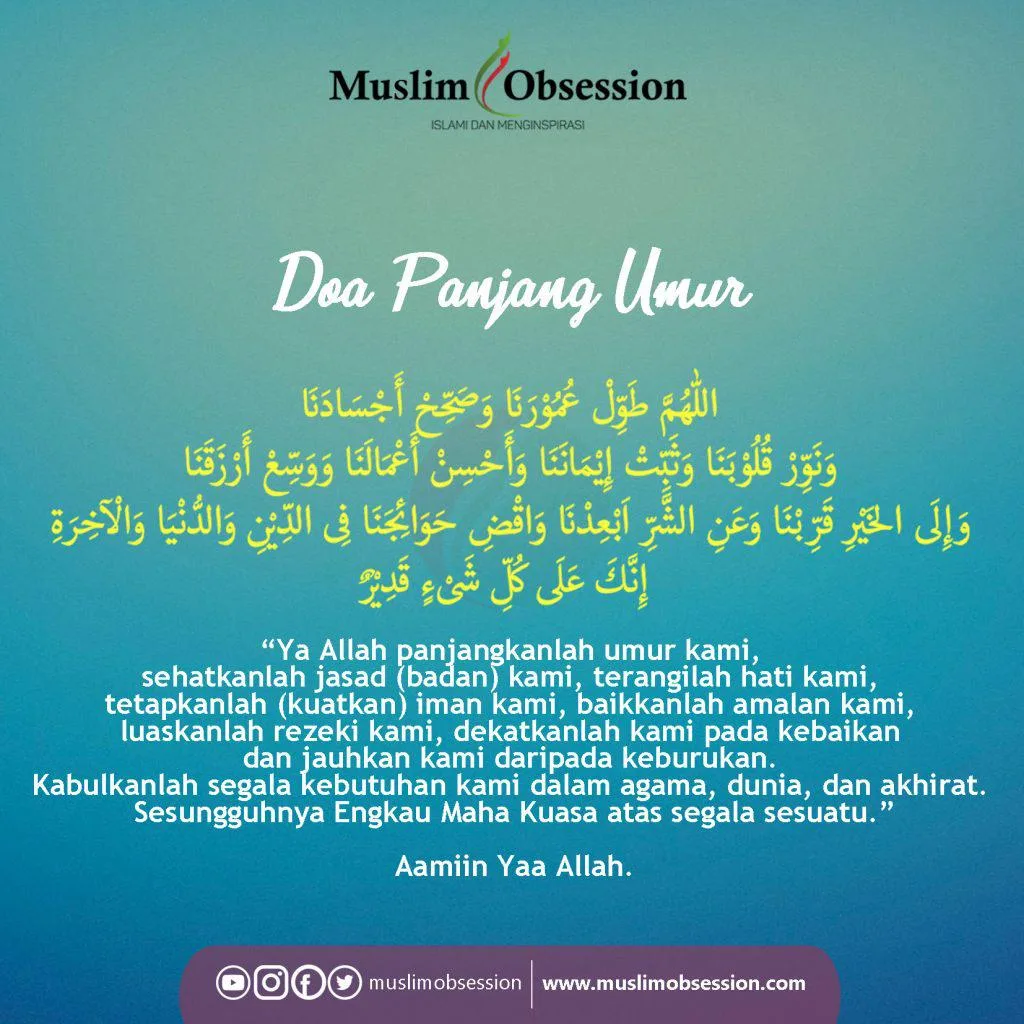 doa panjang umur untuk orang tua