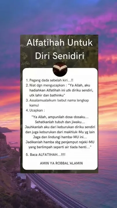 Membangun Kebiasaan Al Fatihah untuk Diri Sendiri dalam