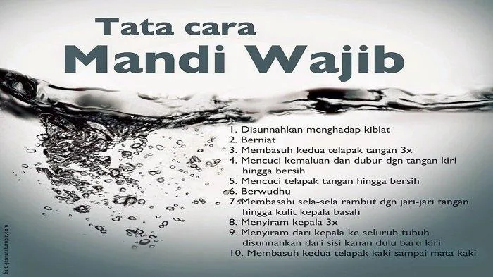 bacaan mandi wajib