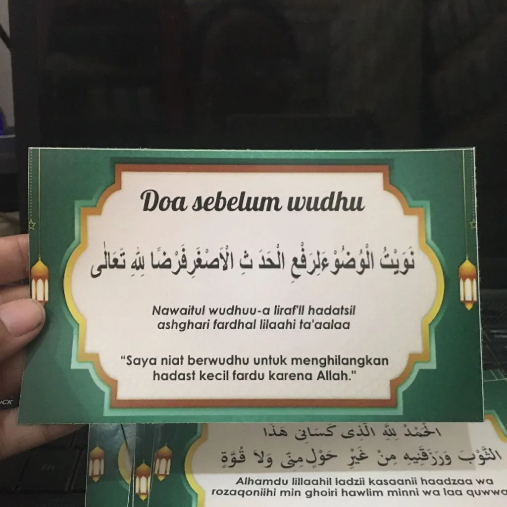 Doa sebelum Wudhu Lengkap Arab, Latin, dan Artinya: Bekal