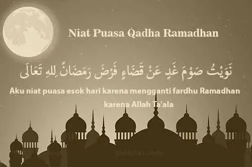 Bacaan Doa Niat Puasa Qadha dalam Arab, Latin, dan Artinya