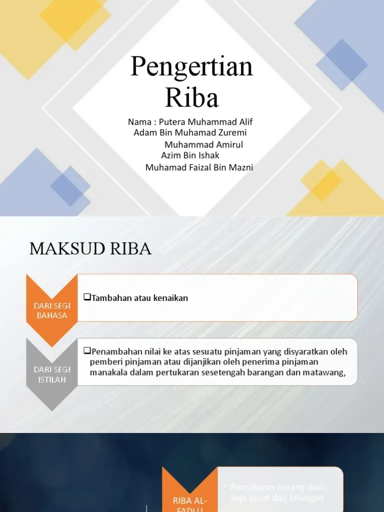 Pertanyaan yang Sering Muncul Seputar Pengertian Riba